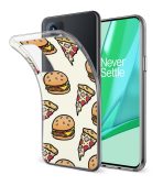 Burger Pizza Pattern Printed Soft Phone Case - Image 2