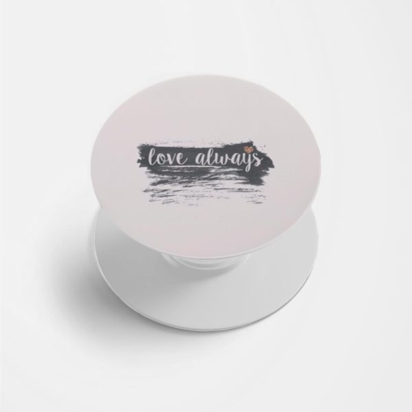 Love Always Printed Phone Grip Holder & Stand