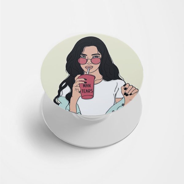 Suck Man Tears Printed Phone Grip Holder & Stand