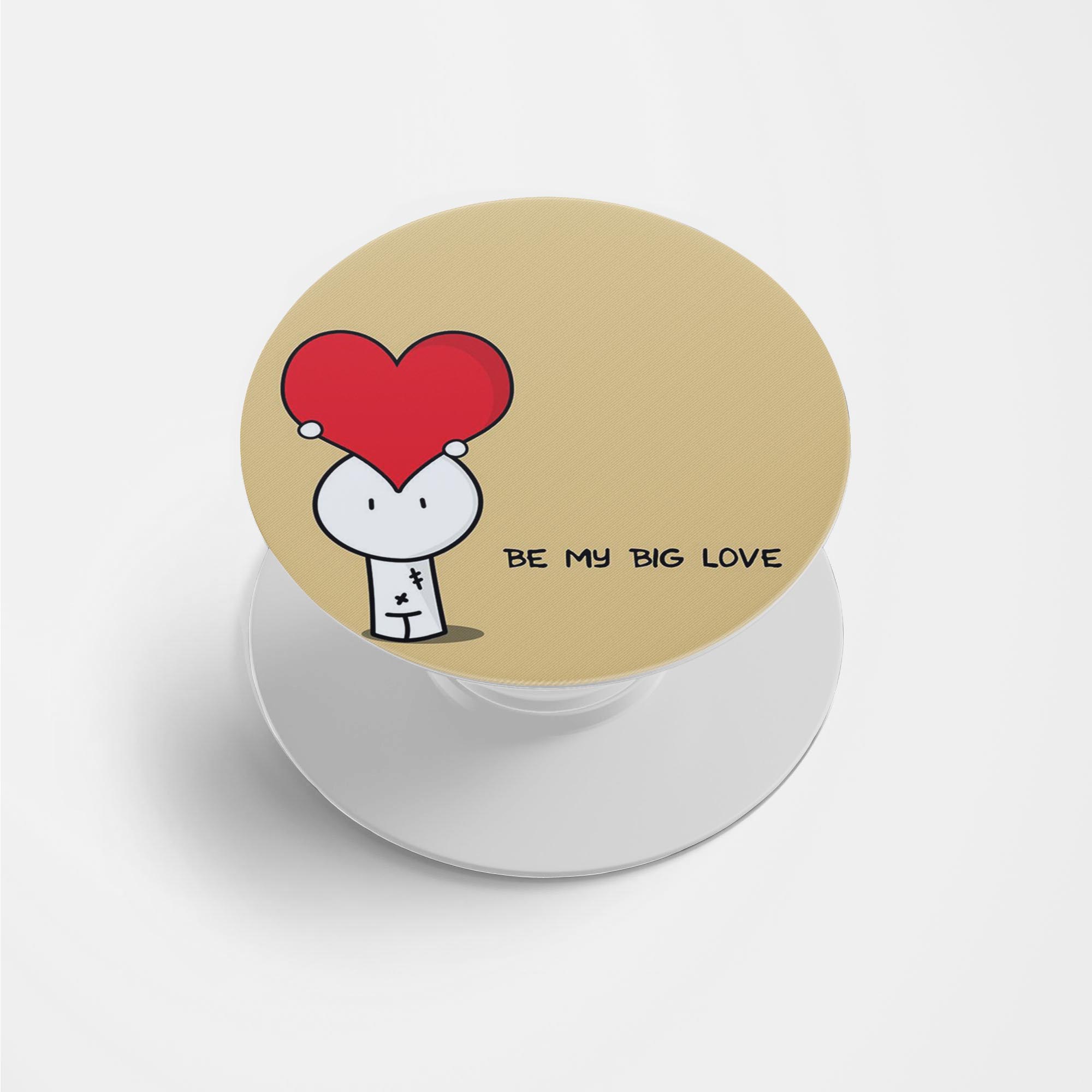 Love Printed Phone Grip Holder & Stand Love Printed Phone Grip Holder & Stand - Image 1