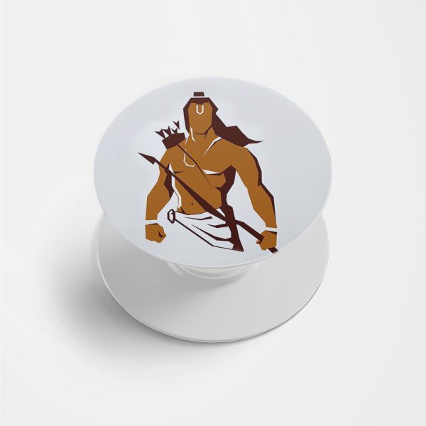 Lord Rama Printed Phone Grip Holder & Stand