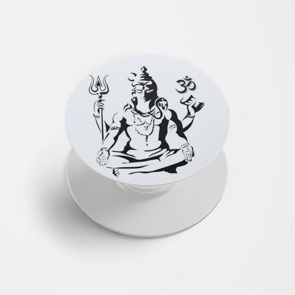 Lord Shiva Printed Phone Grip Holder & Stand