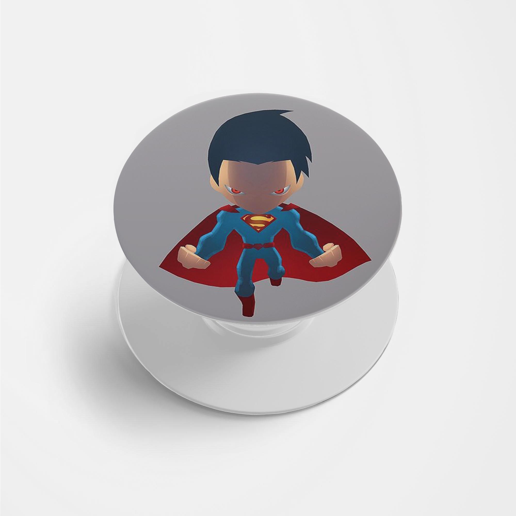 Superman - Animated Print Printed Phone Grip Holder & Stand Superman - Animated Print Printed Phone Grip Holder & Stand - Image 1