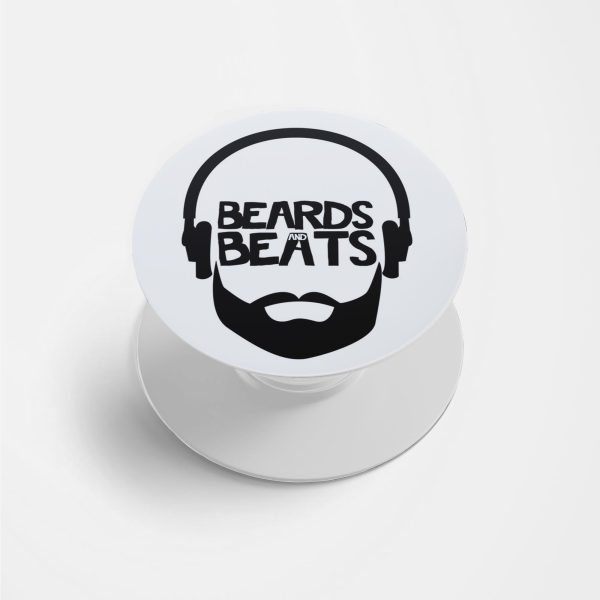 Moustache and Beard Printed Phone Grip Holder & Stand
