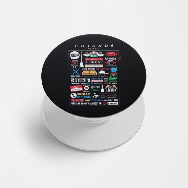 Friends Printed Phone Grip Holder & Stand