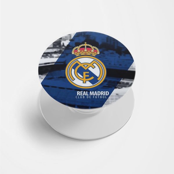 Real Madrid Logo Printed Phone Grip Holder & Stand