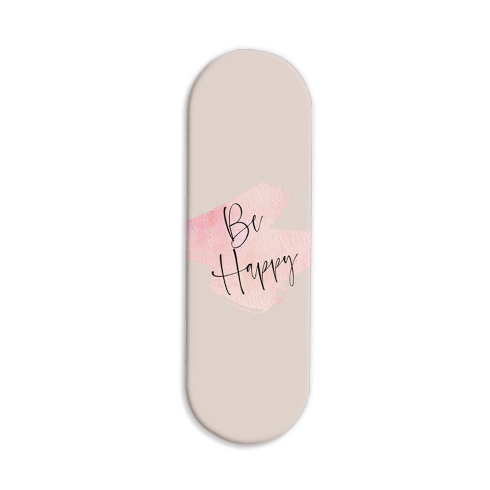 Be Happy Printed Slider Phone Grip Holder Be Happy Printed Slider Phone Grip Holder - Image 1