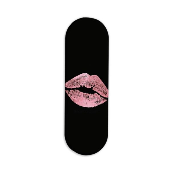 Pink Lips  Printed Slider Phone Grip Holder