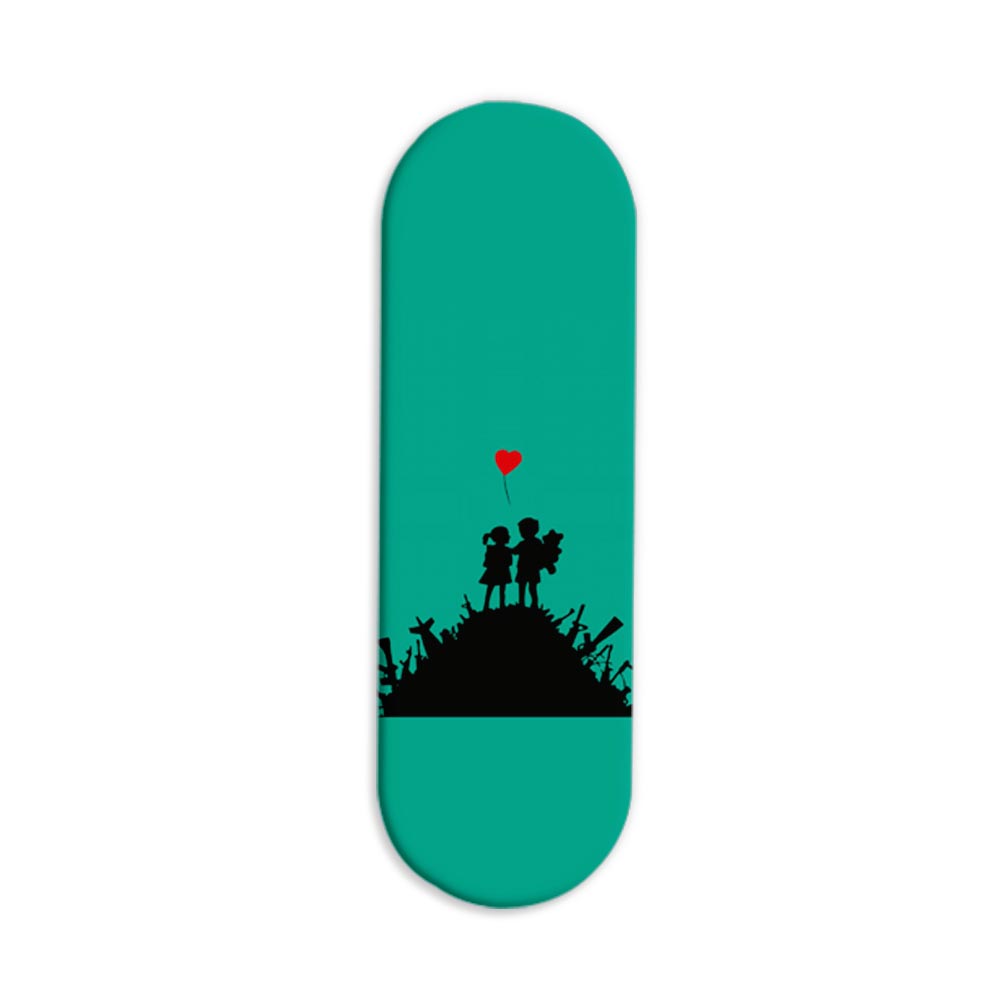 Love Printed Slider Phone Grip Holder Love Printed Slider Phone Grip Holder - Image 1