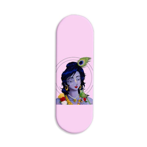 Lord Krishna Printed Slider Phone Grip Holder