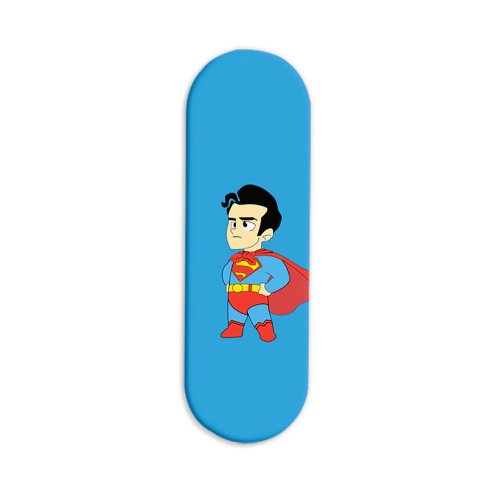Superman - Animated Print Printed Slider Phone Grip Holder Superman - Animated Print Printed Slider Phone Grip Holder - Image 1