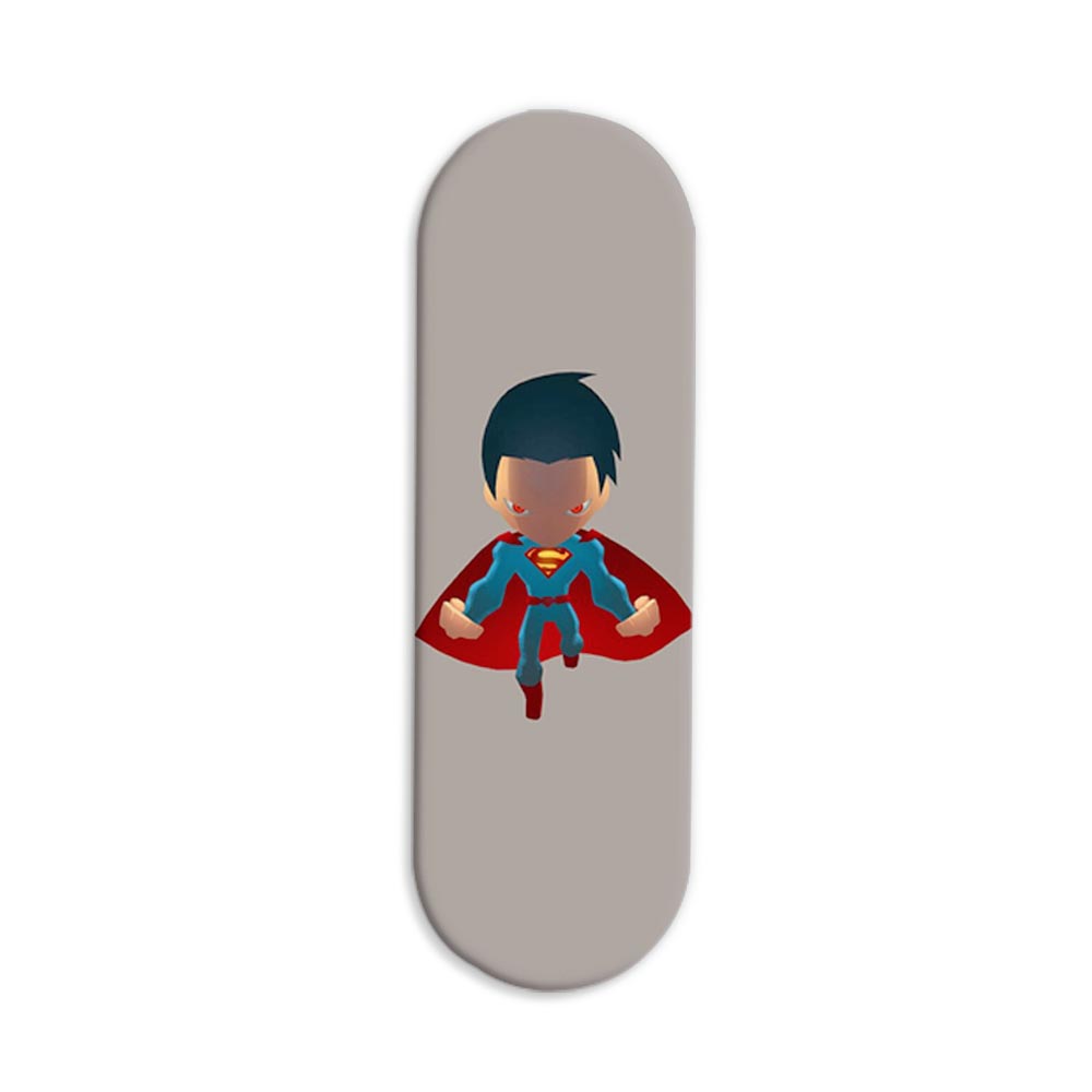 Superman - Animated Print Printed Slider Phone Grip Holder Superman - Animated Print Printed Slider Phone Grip Holder - Image 1