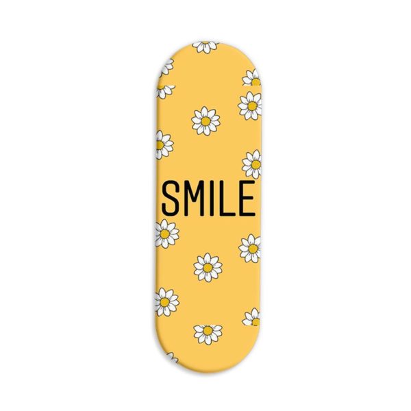 Smile  Printed Slider Phone Grip Holder