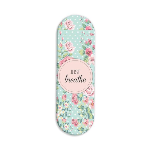 Just Breathe Printed Slider Phone Grip Holder